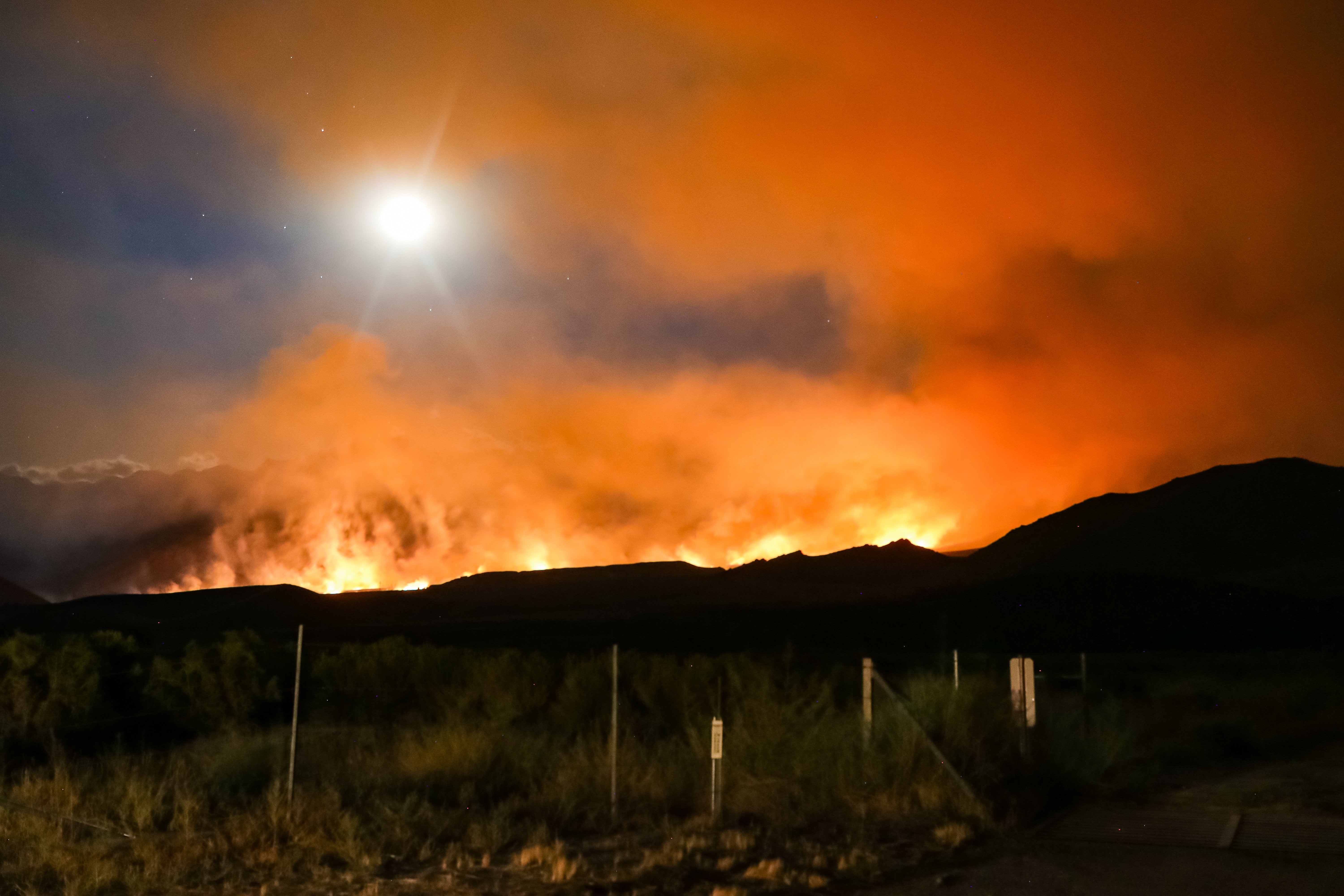 Un feu de forêt en Californie