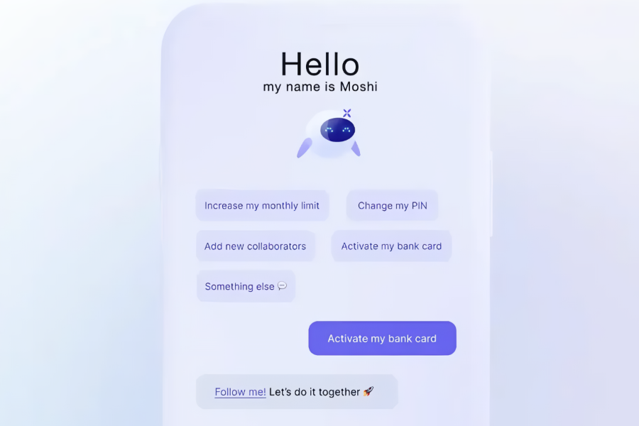 Moshi, le chatbot de Qonto