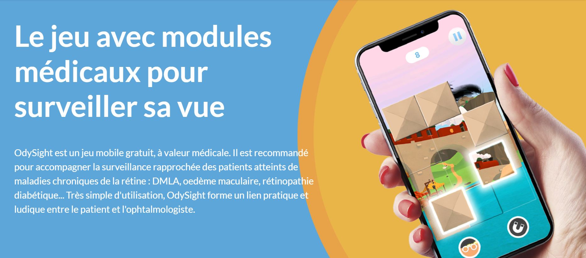 OdySight, une application ophtalmologique de l'entreprise Tilak Healthcare