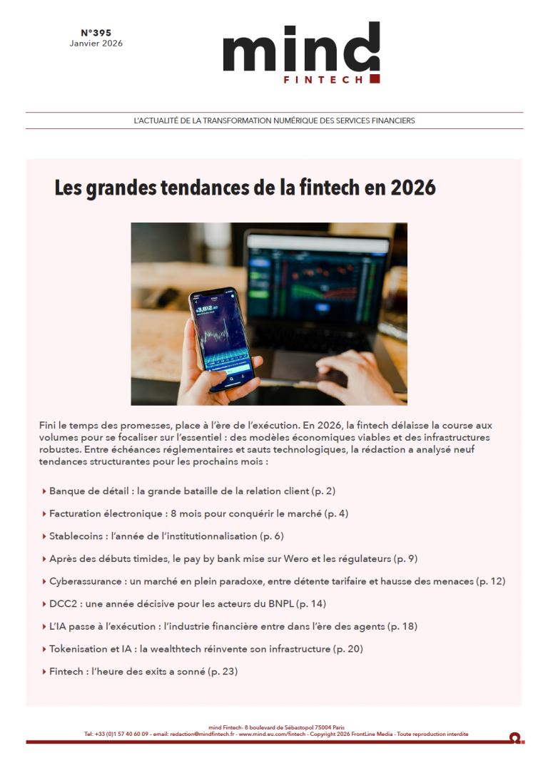 Image à la une de l'article La lettre mind Fintech n°395