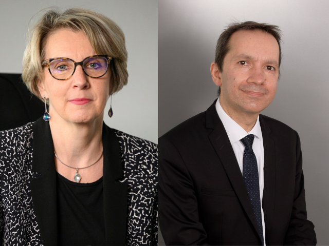 Portrait de Virginie Beaumeunier et de Bernard Celli du CEPS
