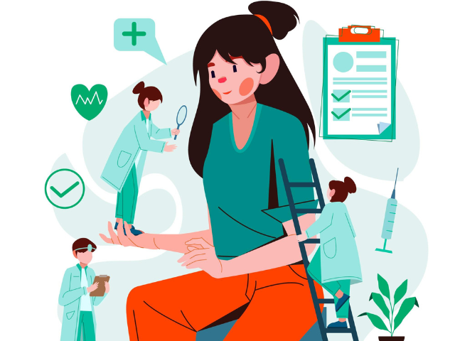 illustration check-up santé