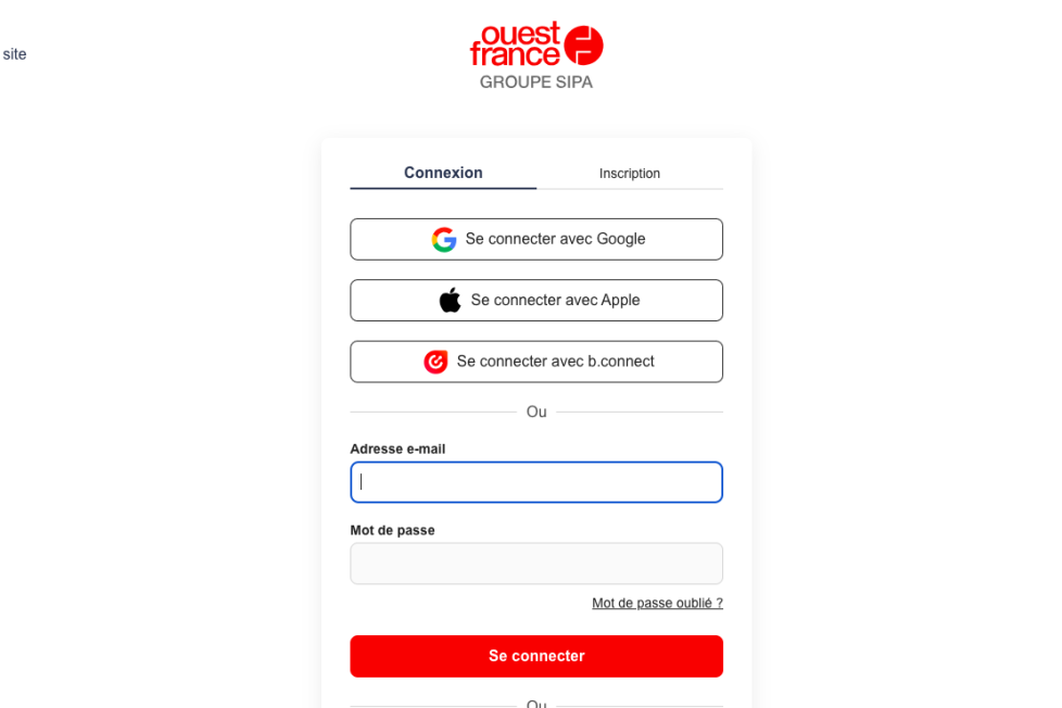 Image à la une de l'article Libération et Ouest-France installent le bouton de connexion unique des banques françaises B.connect 