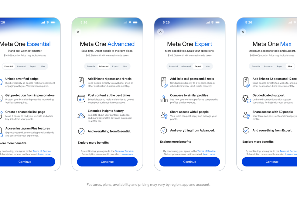 Image à la une de l'article Meta lance ses abonnements payants Meta One dans ses applications, pour monétiser l&rsquo;IA 
